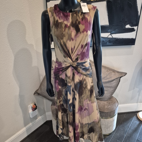 Lauren Ralph Lauren Women’s Floral Twist-Front Jersey Dress 🌸✨ - Picture 1 of 6